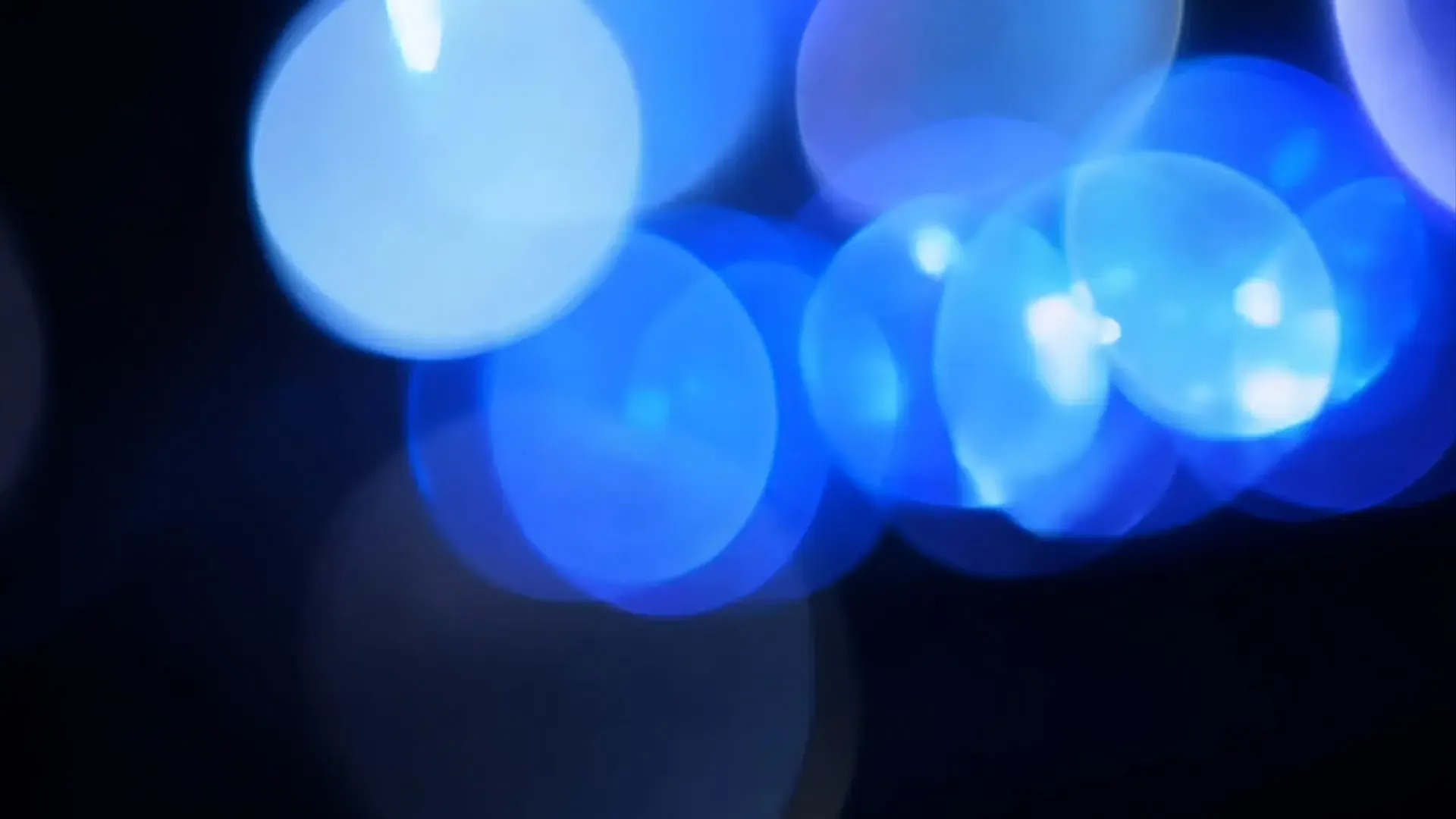 Dreamy Blue Light Bokeh Overlay for Romantic Film Scenes and Wedding Videos